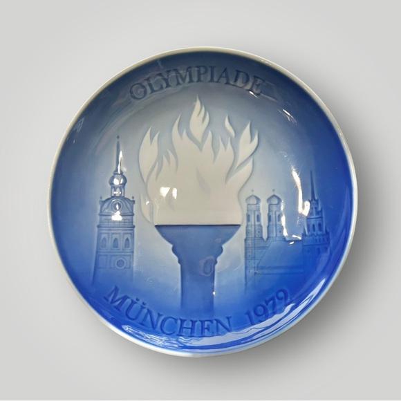 Vintage 1972 Munich Olympic Bing & Grondahl Copenhagen Collectors Plate Preowned - Picture 2 of 14
